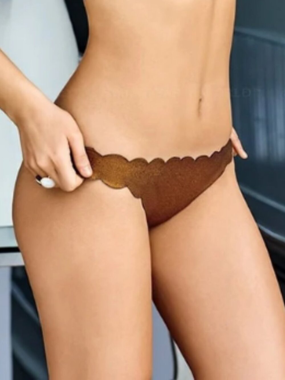 PQ Swim Copper Reversible Seamless Bikini Bottom PilyQ